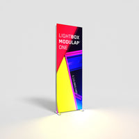 Die Leuchtwand Modulap Lightbox E schnell aufbaubar, leichter Transport, ohne Werkzeug
