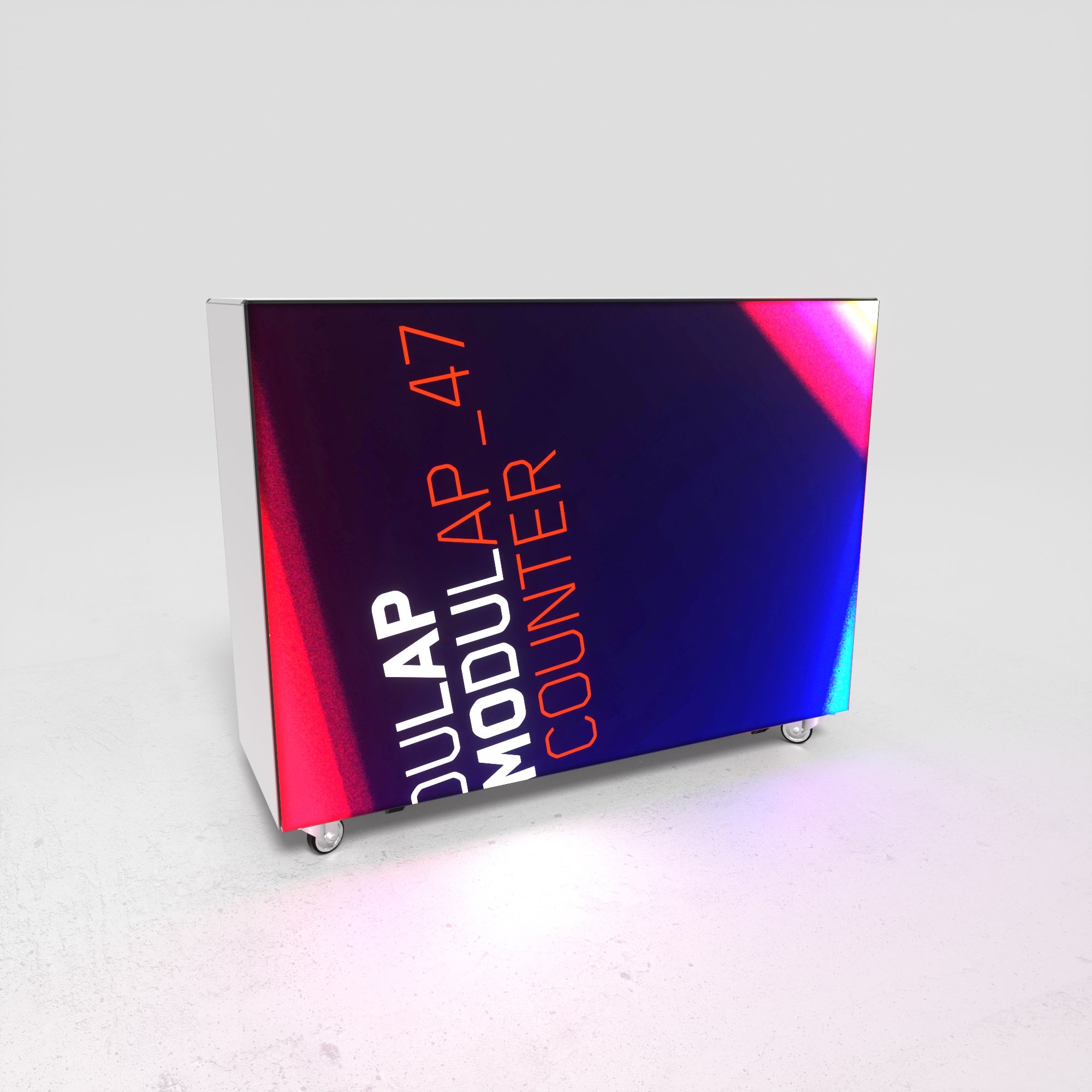 Counter 47_ONE printed with LED backlighting