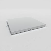 Modulap Bodenmodul in der Farbe silber mit den Maßen 1000x1000 mm