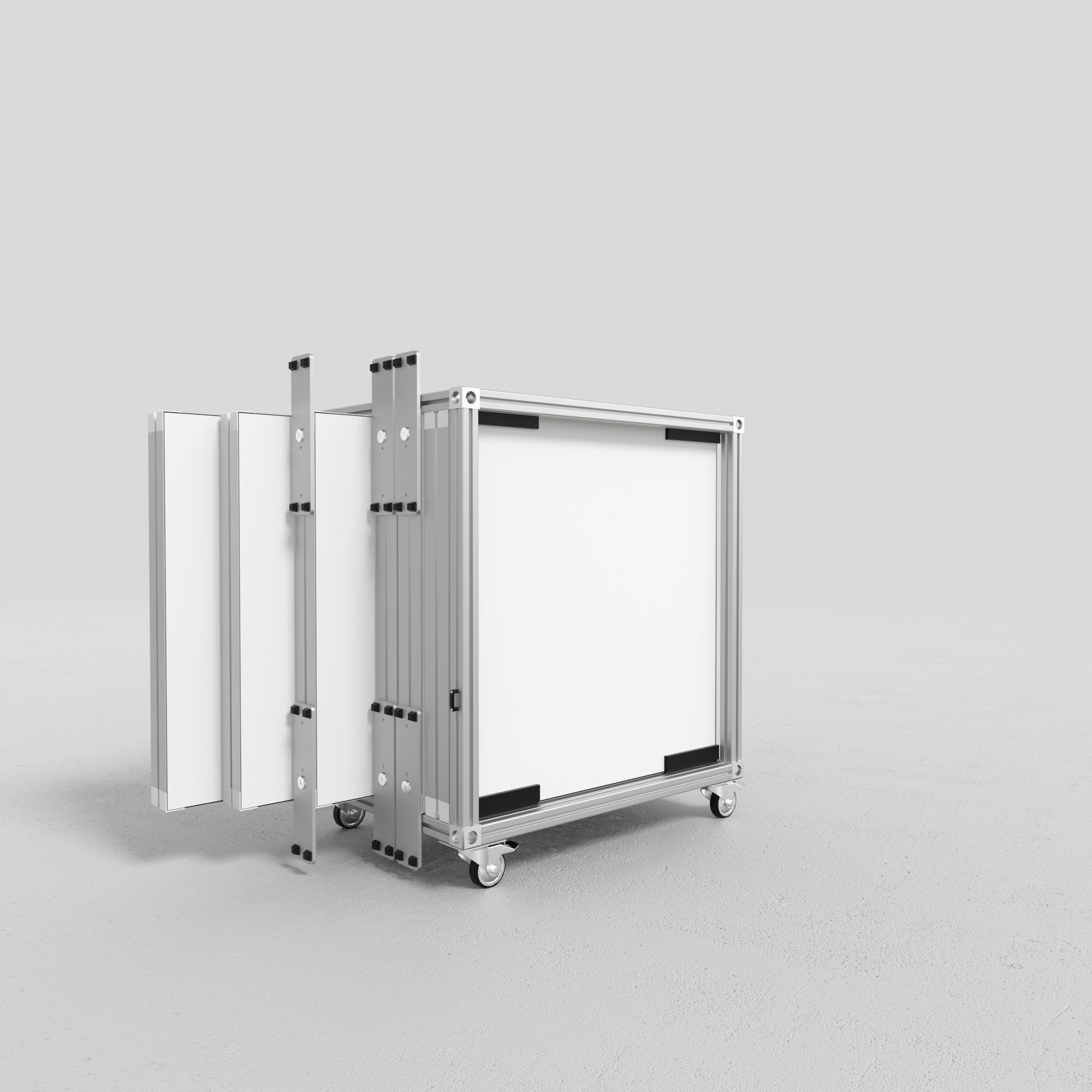 Modulap Transportcase mit dem Maßen 630x1000x820 mm im geöffneten Zustand