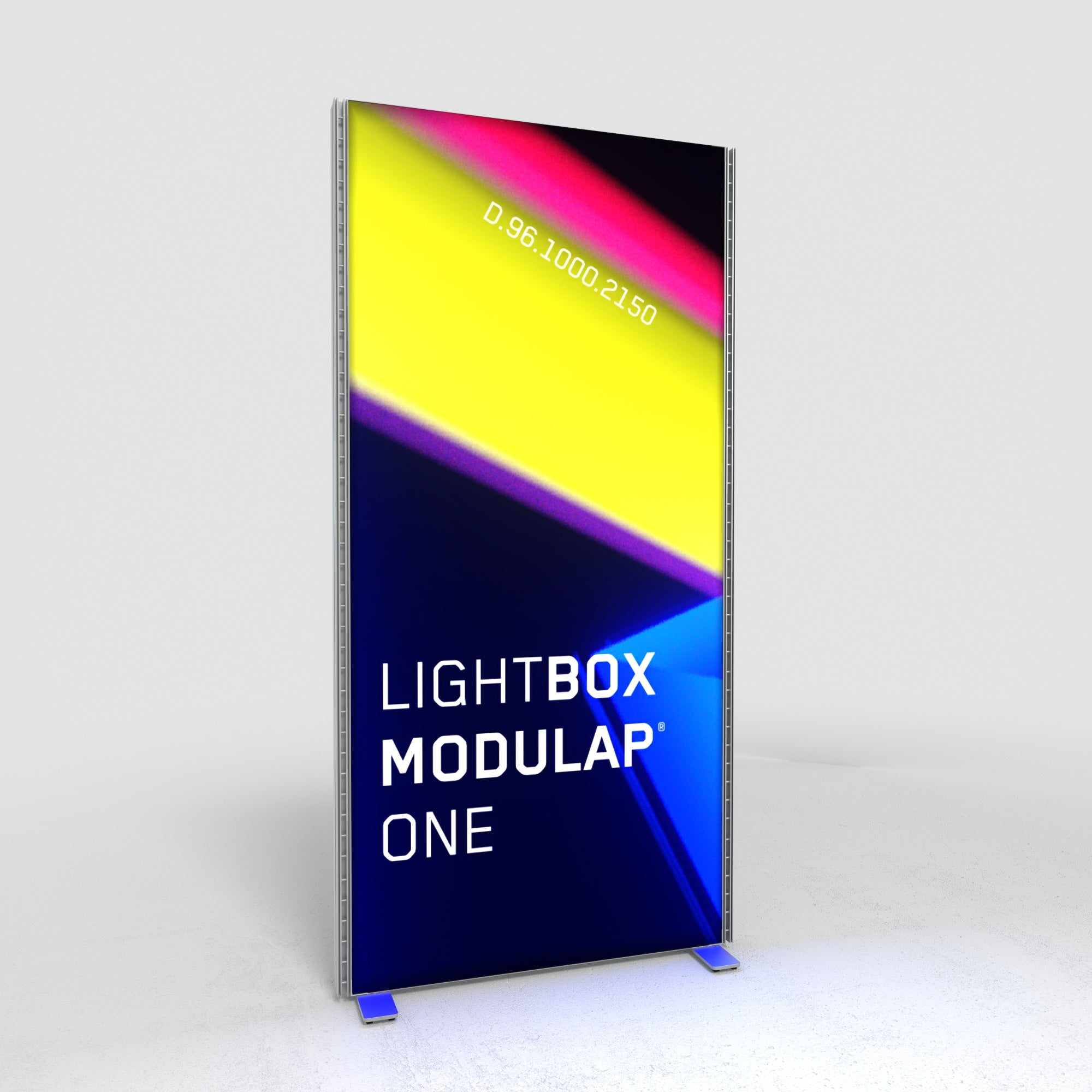 Modulap Schlitzschienenset an einem Lightframe befestigt